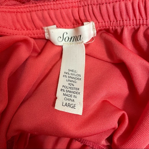 SOMA coral lace sleeveless adjustable straps convertible lined maxi [L] - Picture 5 of 9